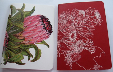 Recycled notebook made from gardening books
